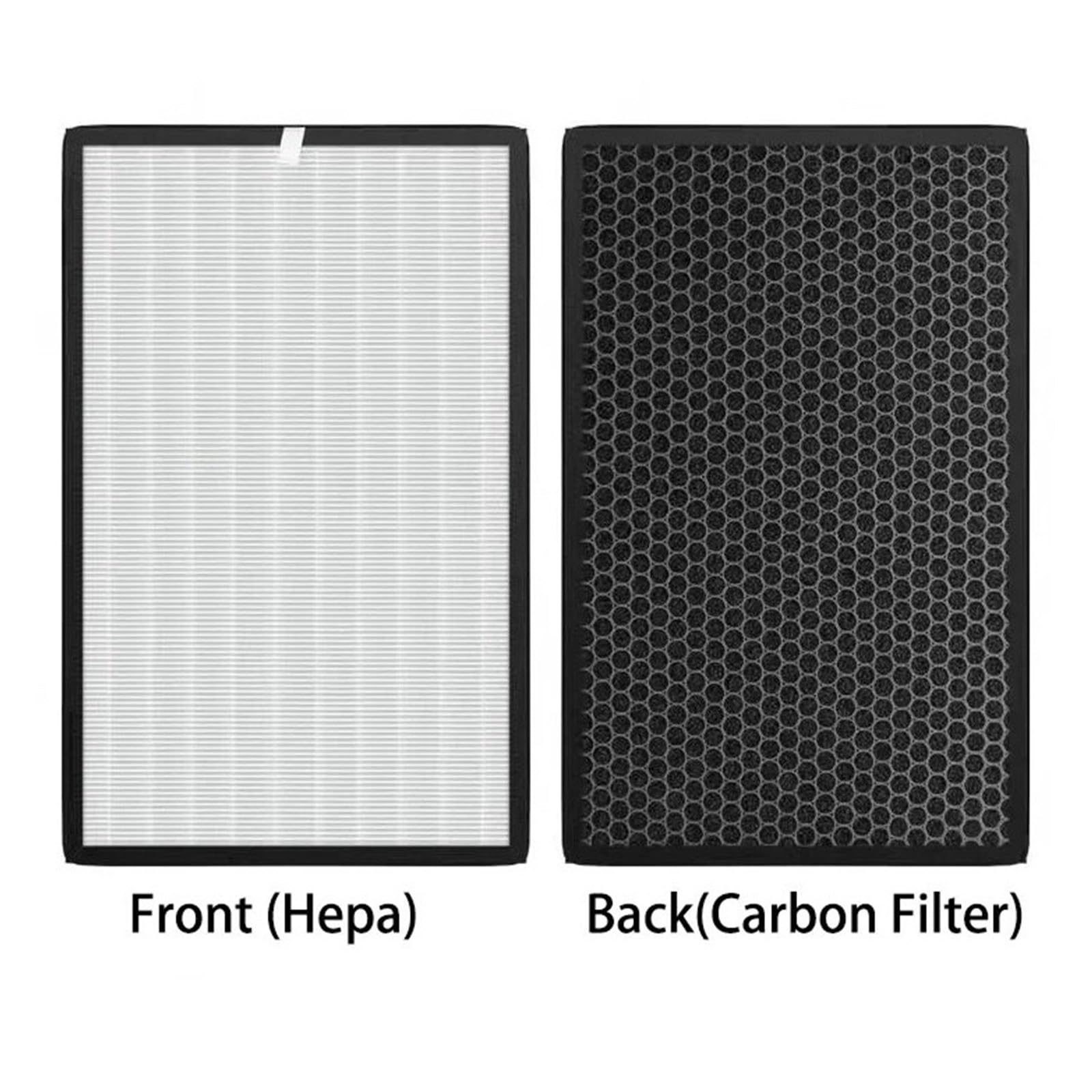 A341 H13 + Piezas De Purificador De Aire De Filtro Multifuncional Compuesto De Carbón Activado 397 * 217 * 38mm Compatible With Boneco P340