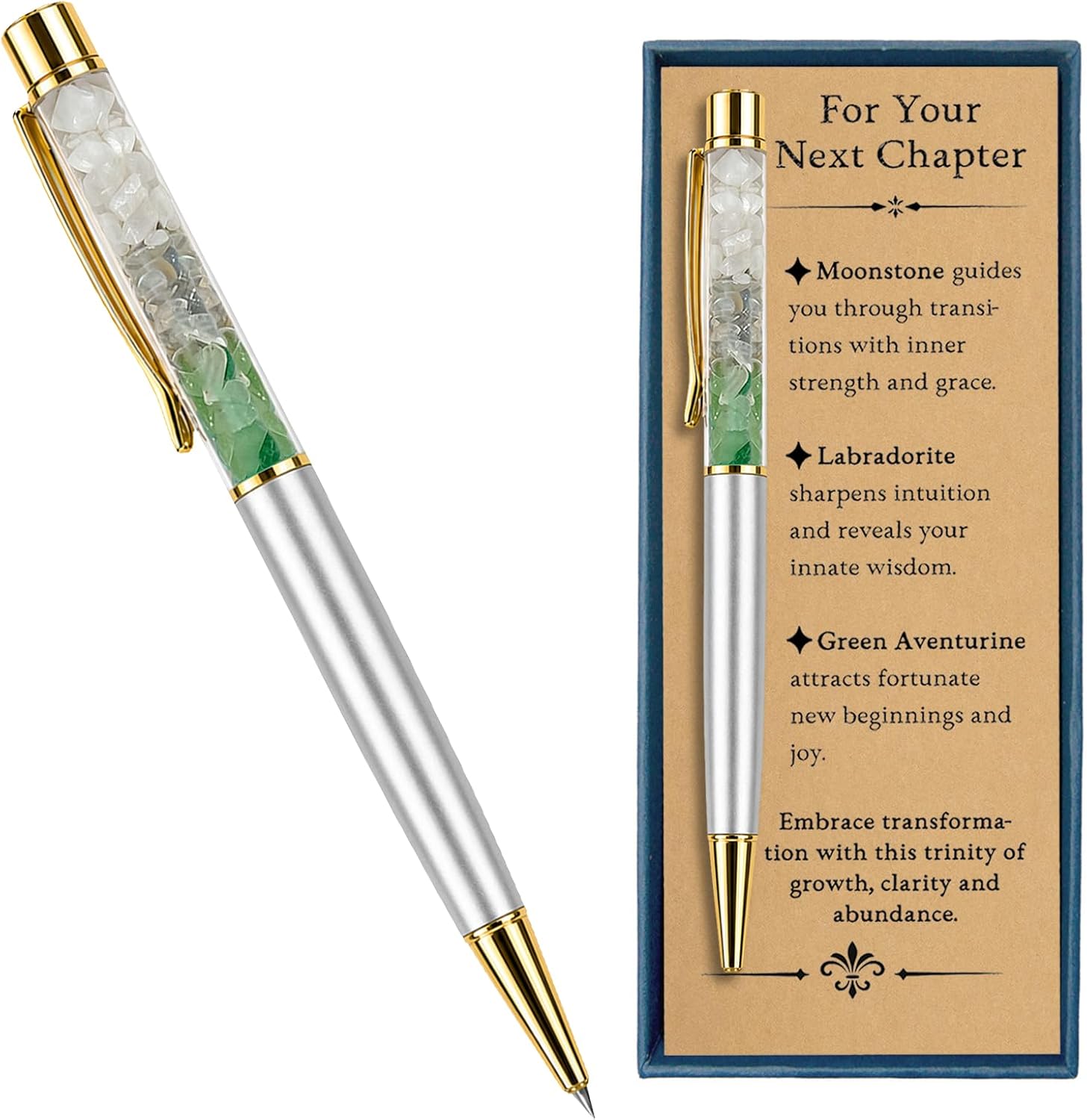 Next Chapter Crystal Pen for Her, New Beginnings Gift, Back to School