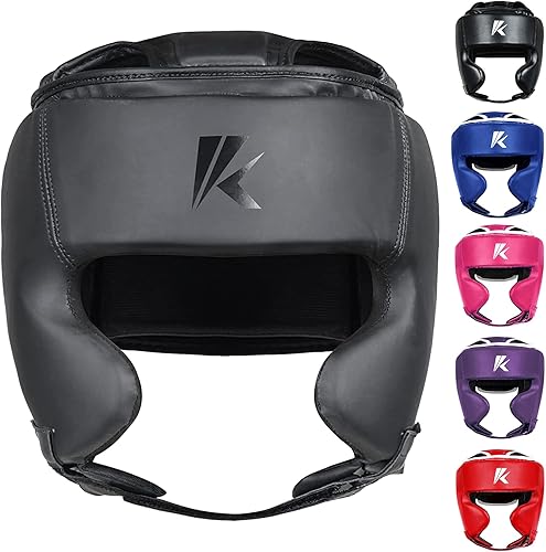 Miniatura 10 de Kruzak - Gorros de boxeo unisex - Entrenamiento de MMA, acolchado ajustable, Kara, Muay Thai, Kickboxing, Sparring, artes marciales, karate,