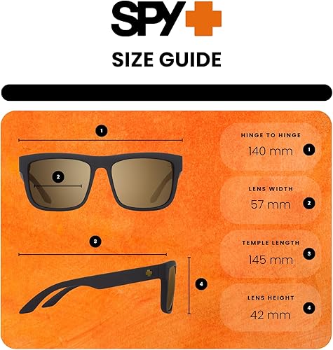 Miniatura 9 de SPY Discord - Gafas de sol rectangulares para hombre + paquete con kit de gafas de diseñador iWear