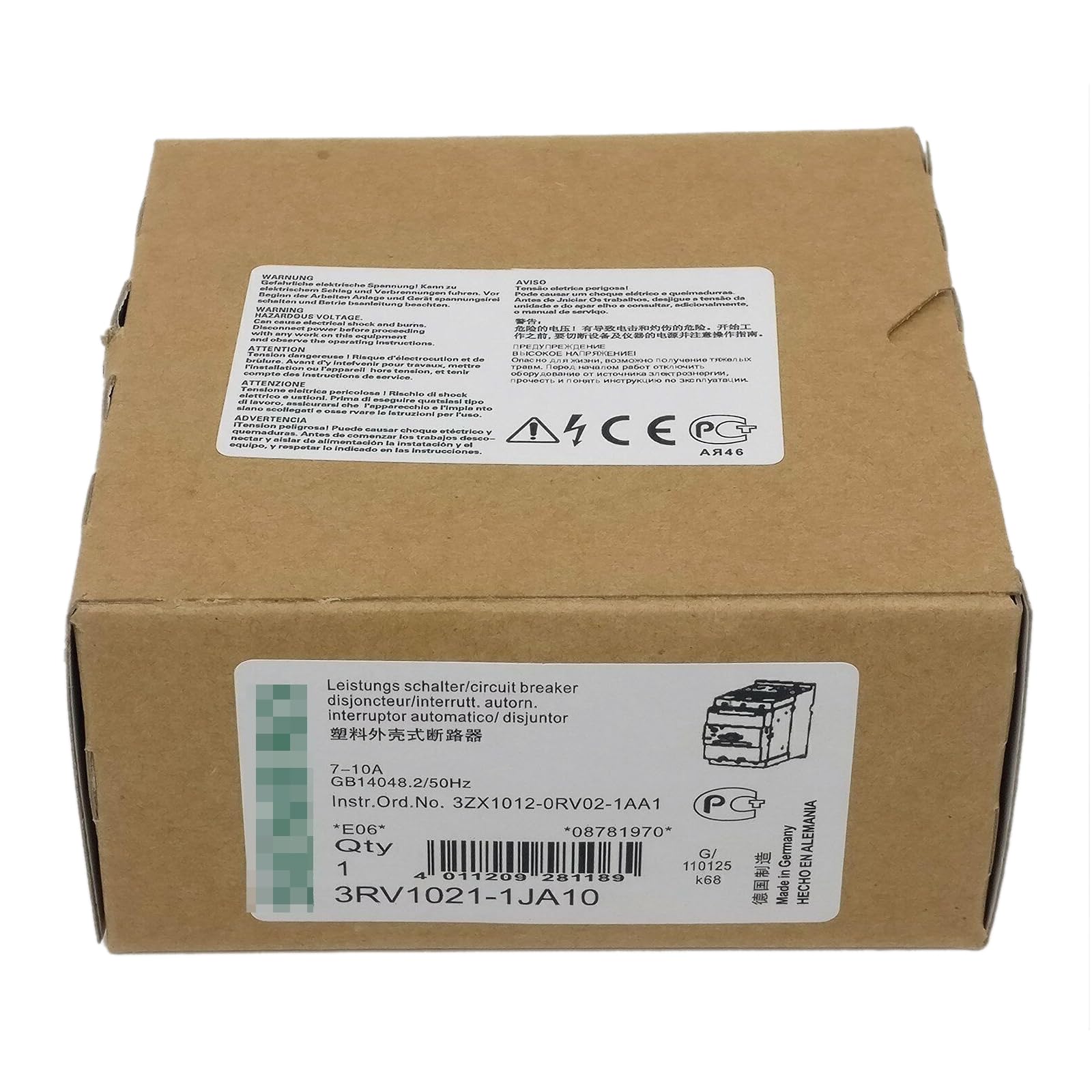 3RV1021-1JA10 disjoncteur protection moteur triphasé armoire électrique - 2