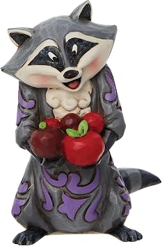 Enesco Disney Traditions by Jim Shore Pocahontas Meeko The Racoon Miniature Figurine, 3.25 Inch, Multicolor