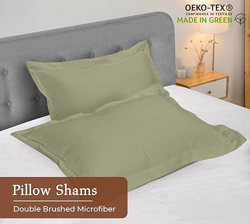 Miniatura 3 de Royale Linens Paquete de 2 fundas de almohada tamaño Queen de 20 x 30 pulgadas, microfibra cepillada 1800, fundas de almohada de cama, resistentes a