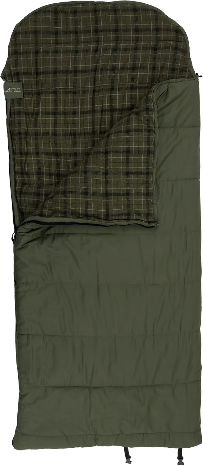 Cedar Ridge Buckhorn -10° Sleeping Bag - Green, One Size