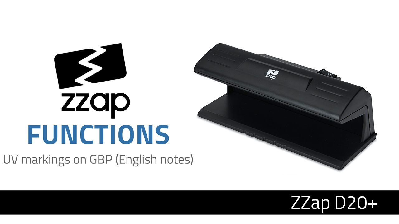 The ZZap D20+ - Counterfeit Money Detector - Ultraviolet Detection