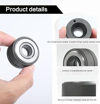 22800 Wheel Stud Installer,Wheel Stud Installer Tool,Safe, Saves Time, Effort,Tire Stud Tool,Wheel Stud Installer Replace,Compatible with Most All Automotive Wheels and Light-Duty Truck Wheel Stud