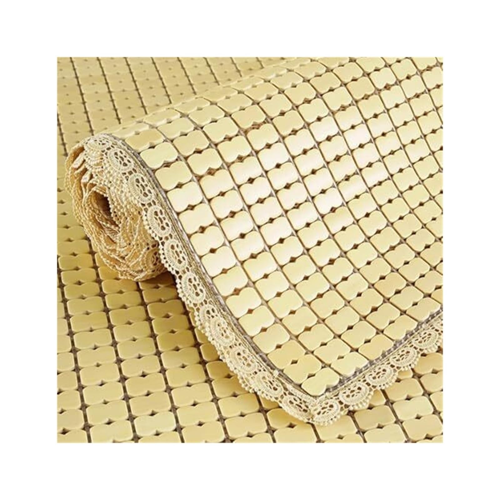 Summer Cooling Sleeping Pad Bamboo Sleeping Mat Foldable Natural Cooling Breathable Lightweight Multiple Sizes(120x190cm)