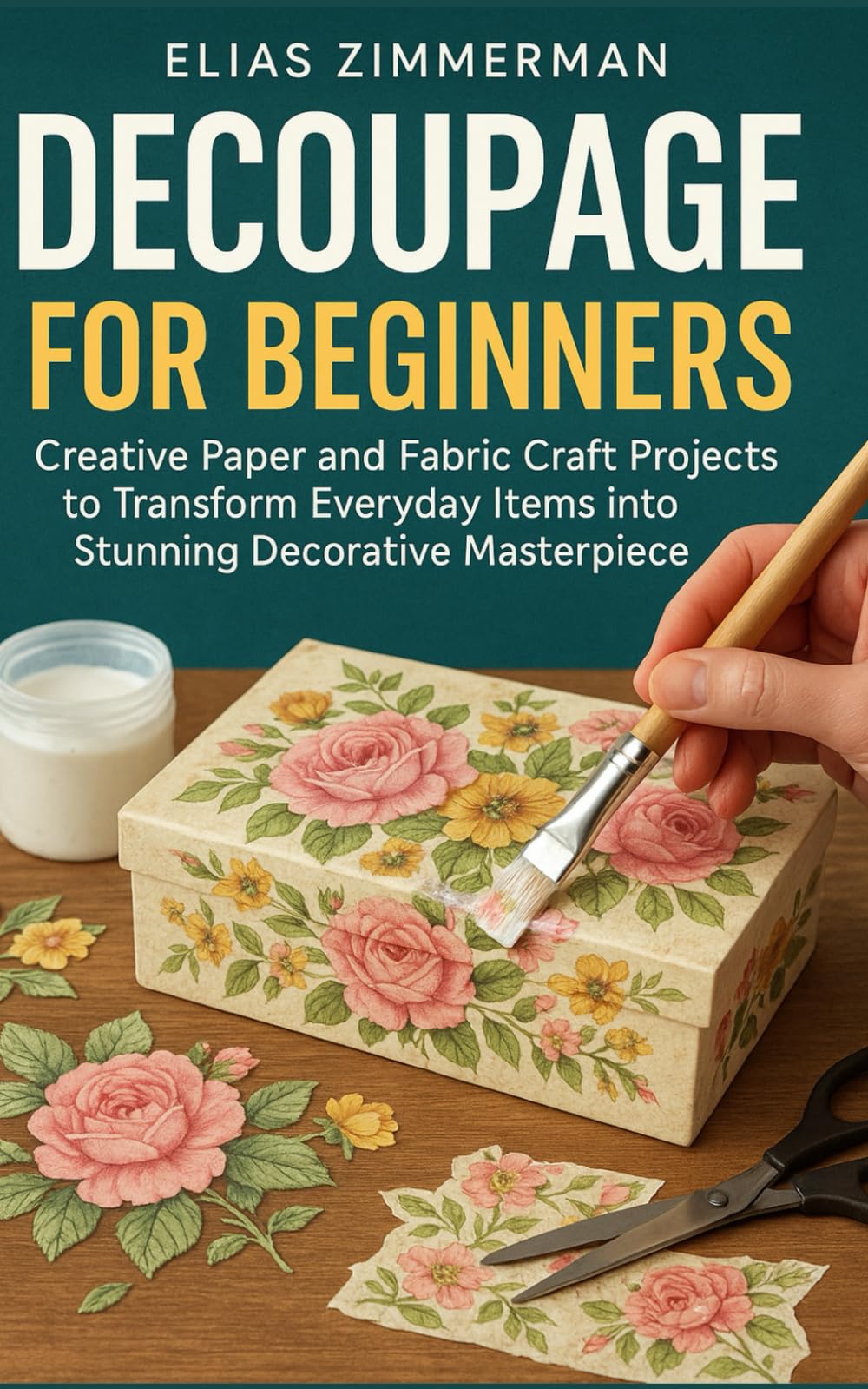 DECOUPAGE FOR BEGINNERS: Creative Paper and Fabric Craft Projects to Transform Everyday Items into Stunning Decorative Masterpieces