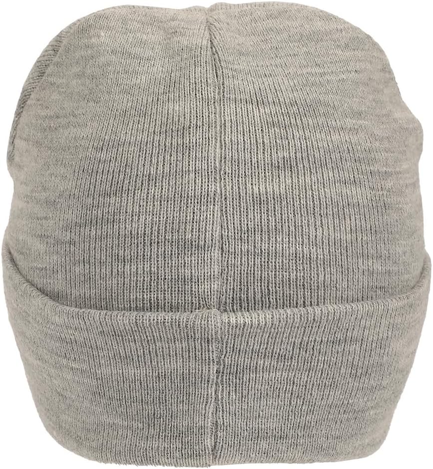 Mickey Mouse Mickey Embroidery Heather Gray Acrylic Knit Standard Cuff Beanie - Image 4