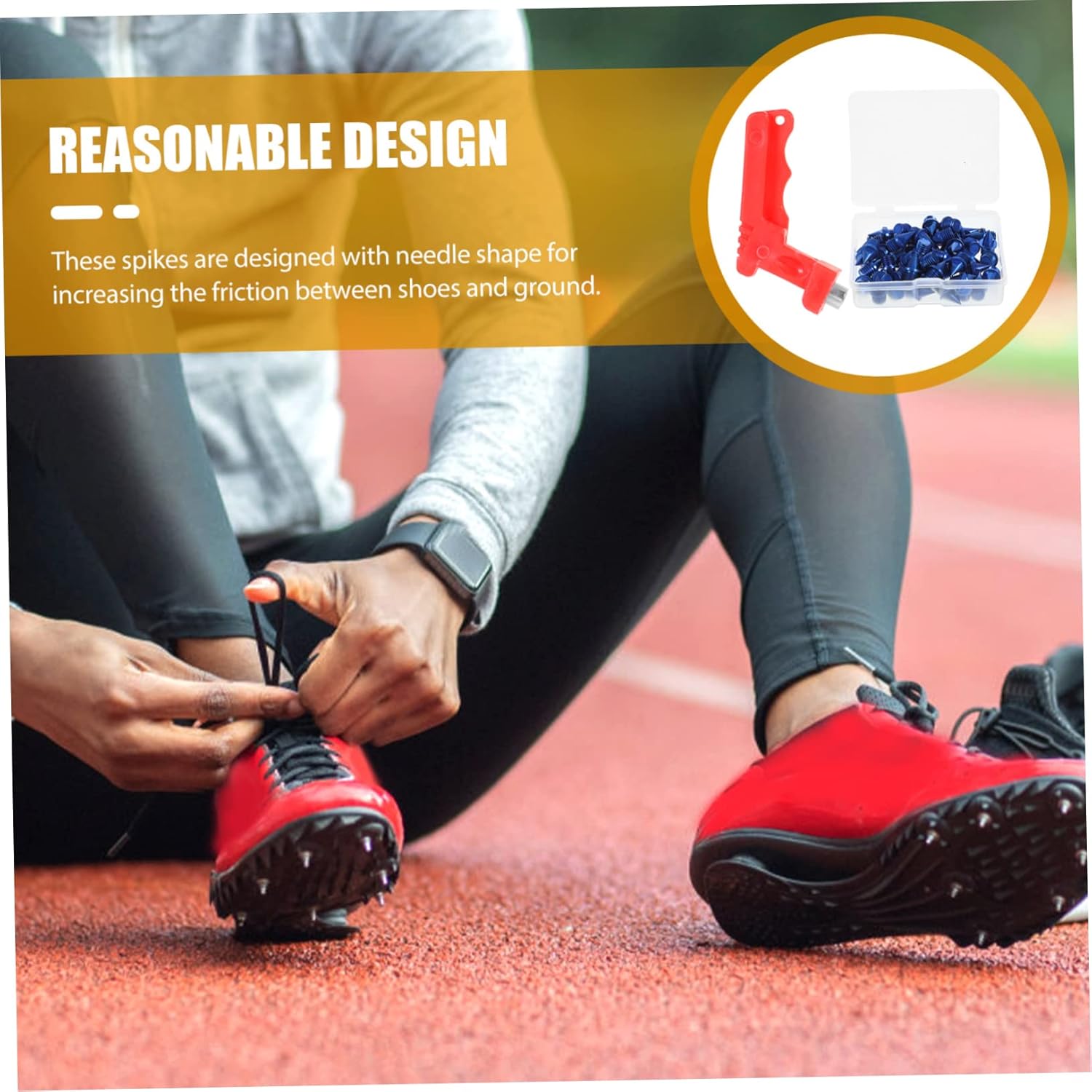 Sosoport 2 Sets Stud Set Field Sprinting Spikes Track Shoes Spike high Jumping Spikes Sports Short Shoes Spikes