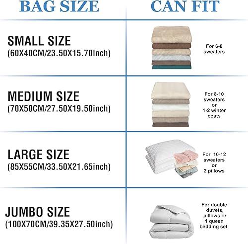 Miniatura 5 de Bolsas de almacenamiento al vacío con bomba eléctrica, 15 bolsas grandes que ahorran espacio, bolsas de sellado al vacío con bomba, bolsas de