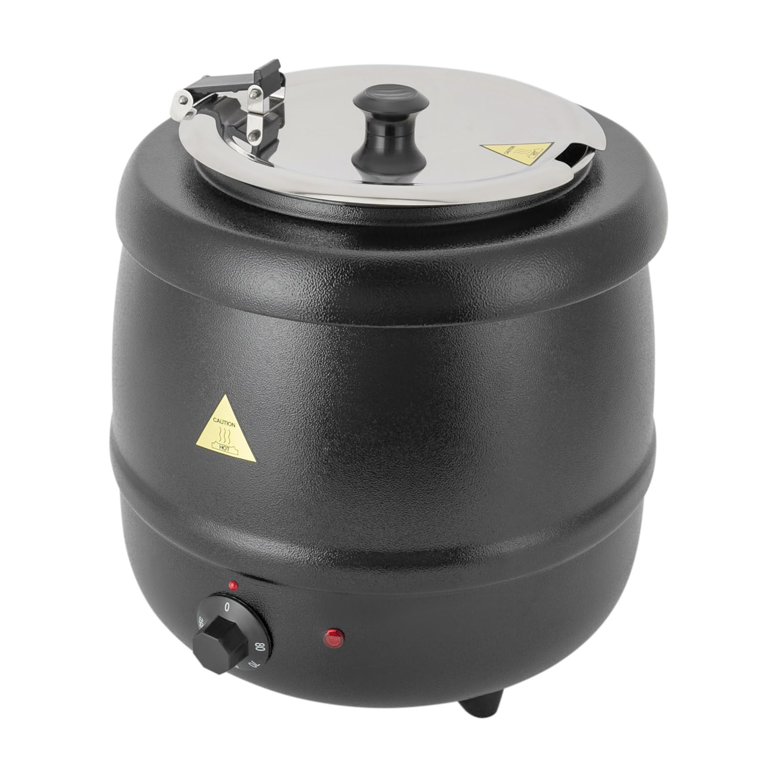 Zuppiera elettrica bollitore per zuppe da 10 litri con inserto rimovibile in acciaio inox, pentola da banco regolabile 35-80°C scaldazuppe gastro per buffet catering gastro