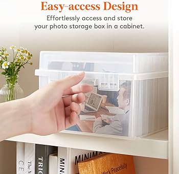 Amazon.com: Lifewit Photo Storage Box 5x7 Photo Case, 9 pcs Inner