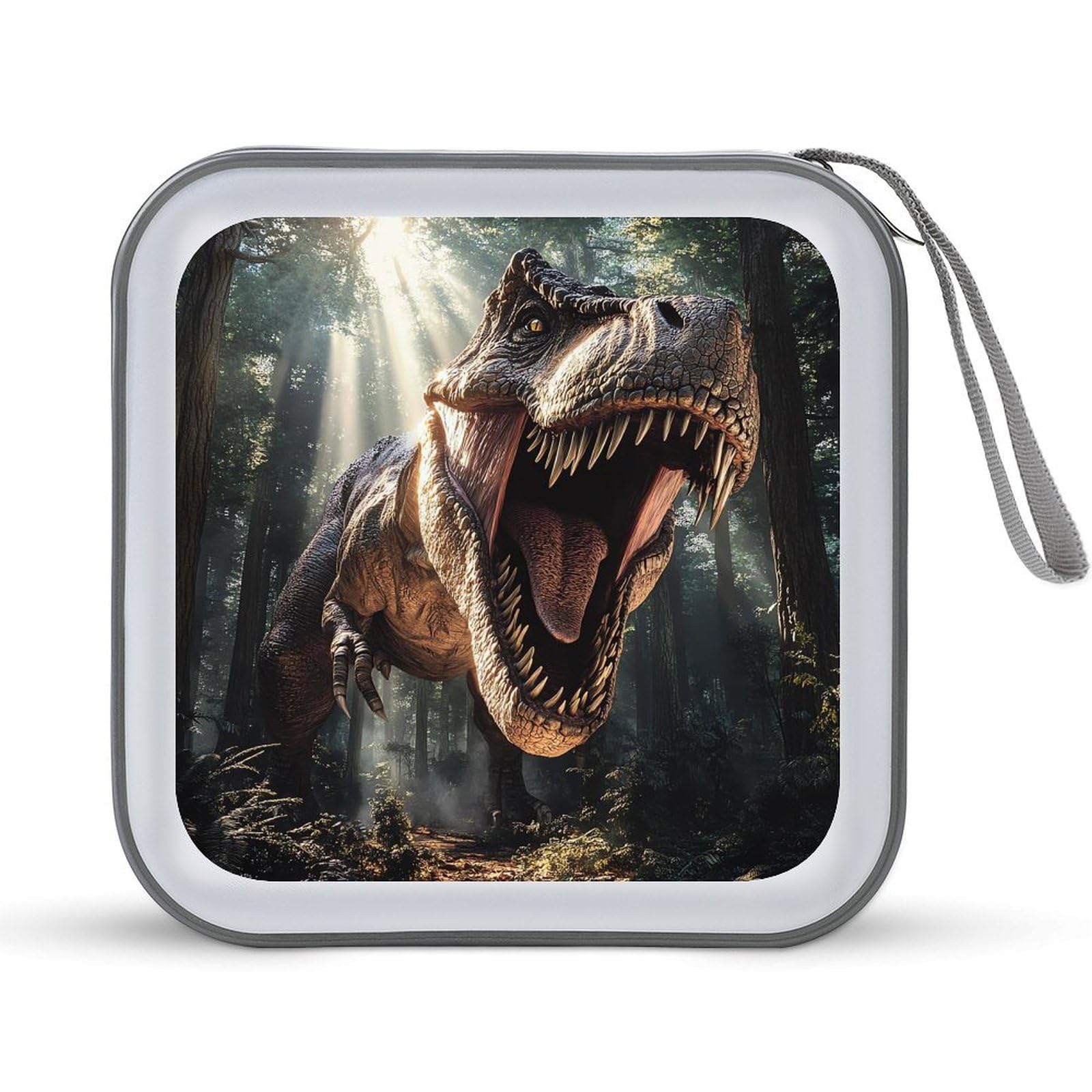 Dinosaur CD Case Plastic DVD Case Holder Wallet Disc Storage Organizer for Car Travel