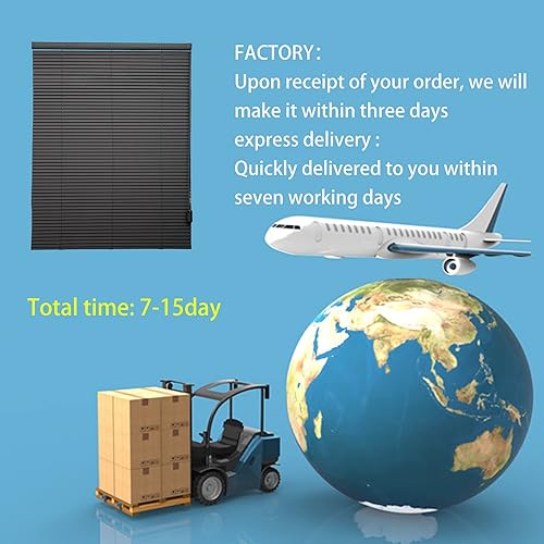 Vista 22 de MYshade Mini persianas horizontales de vinilo personalizadas para ventanas, persianas con cable con imagen, texto y tamaño personalizados, fáciles