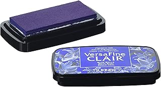 Tsukineko Belle Versafine Clair podkładka z atramentem, materiał syntetyczny, niebieski, 5,6 x 9,7 x 2,3 cm