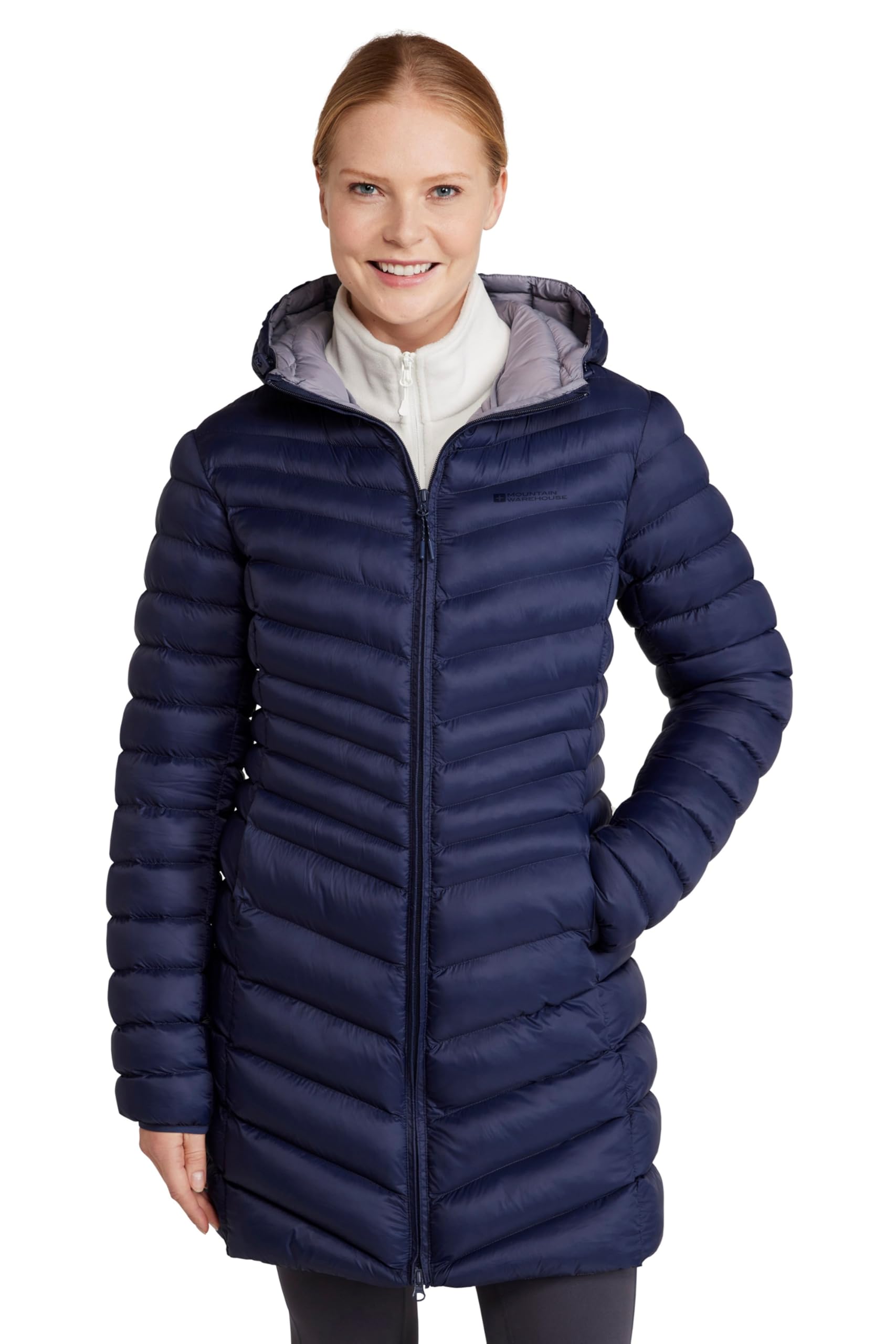 Mountain Warehouse Florence II Womens Long Padded Jacket Navy 8