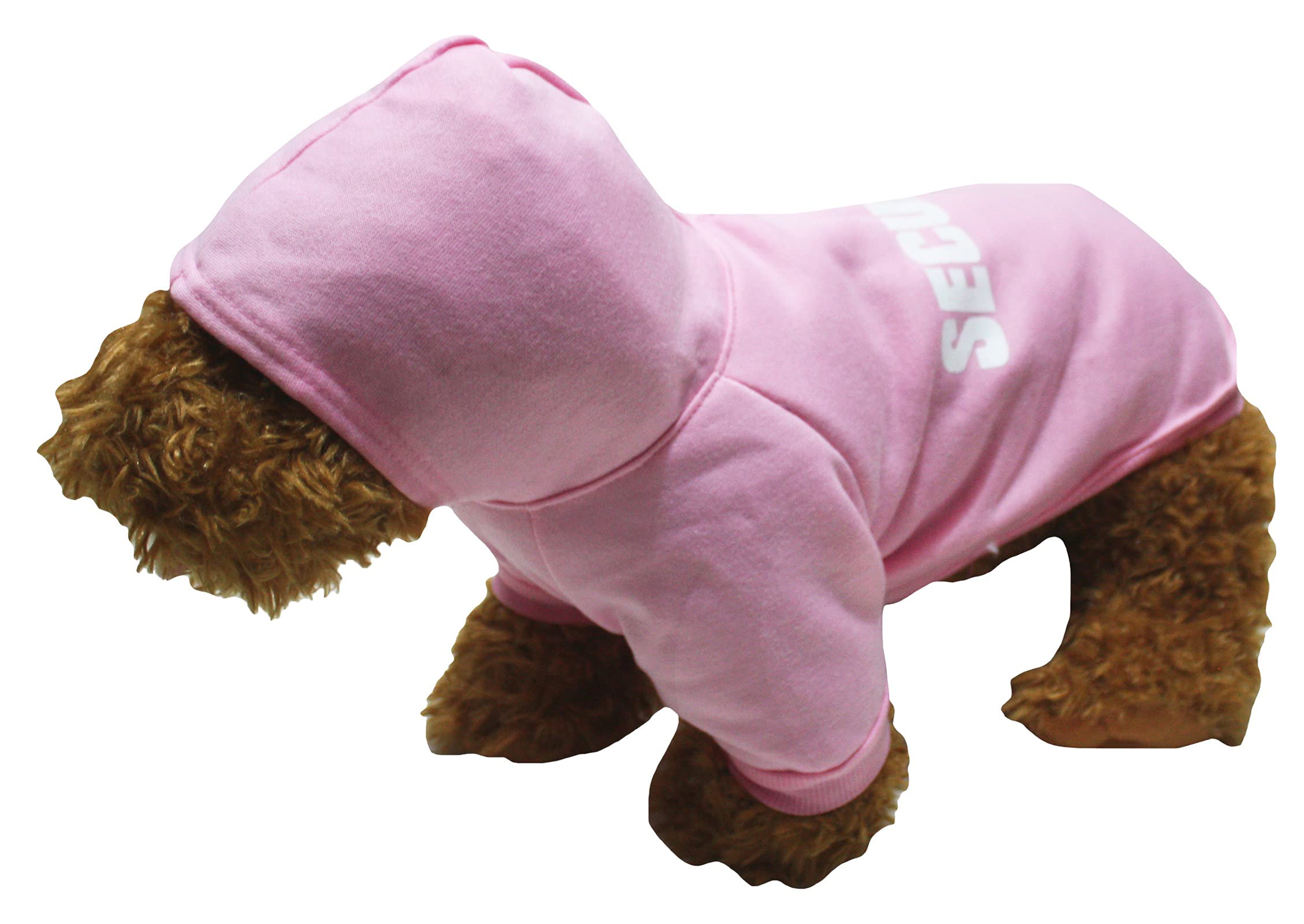 Sweat à capuche rose pour chien idéal pour la promenade