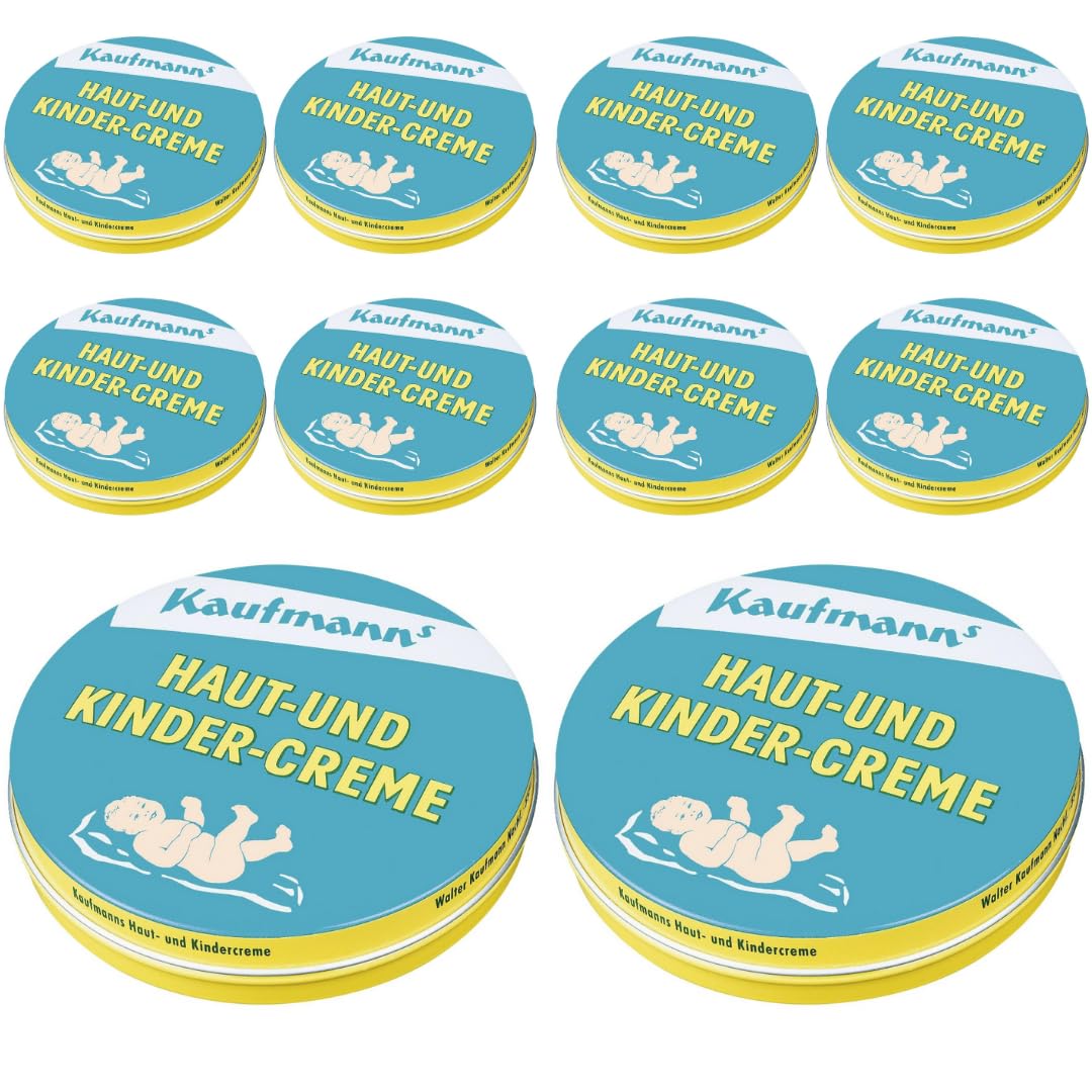 mit Pufai kostenlosem Überraschungsgeschenk, Kaufmanns Haut- und Kindercreme Spezielle Baby Creme 75 Mililiter x 10 STÜCK