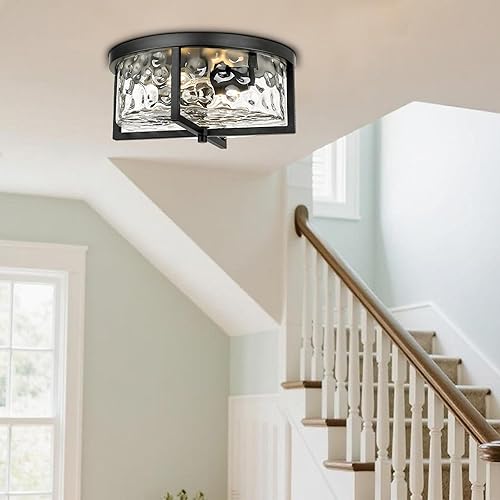 Vista 17 de Lámpara de techo de cocina, lámpara de techo empotrada de 13 pulgadas, moderna lámpara de techo cerca del techo, lámpara de techo empotrada