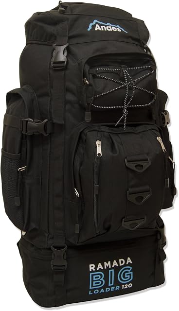 Andes Ramada 120L Extra Large Hiking Camping Backpack/Rucksack Luggage Bag