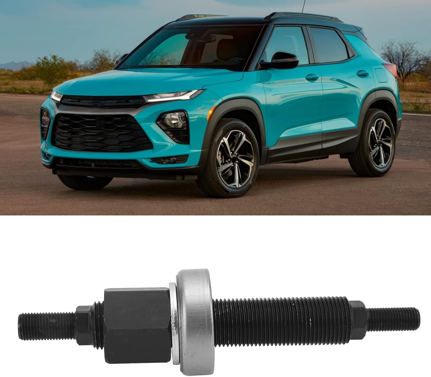 Harmonic Balancer Installation Tool, Engine Accessories, Standard Size 66515 - Durable Hardened Steel, Accurate Threading, Easy Use for SBC Engines