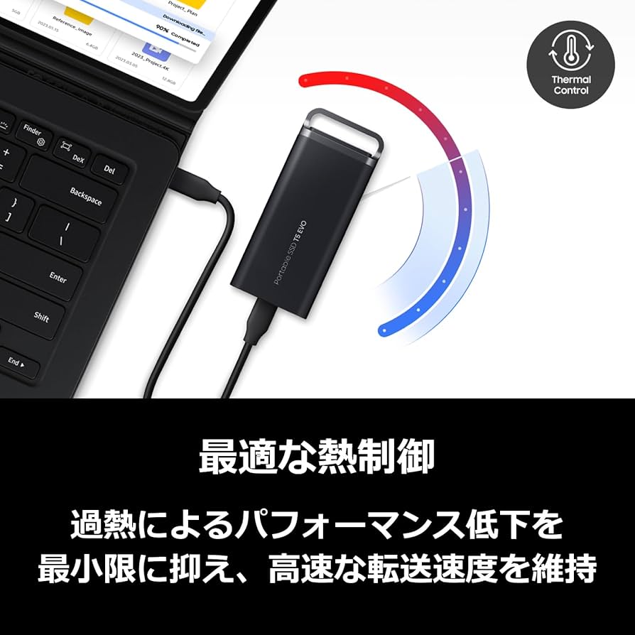 Amazon | Samsung T5 EVO 8TB 外付けSSD USB 3.2 Gen 1 MU