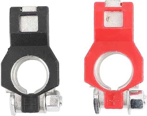 Miniatura 8 de 10 pares de conectores de abrazadera de terminal de batería de cobre puro, positivo y negativo para automóviles