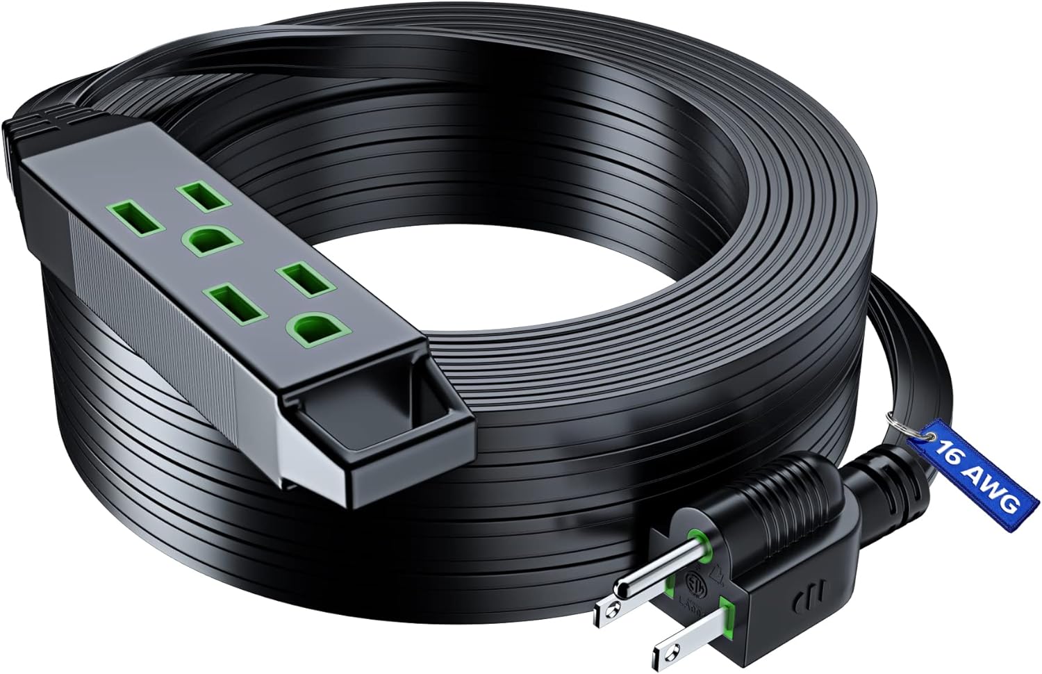 Maximm Extension Cord with Multiple Outlets 50 ft, with