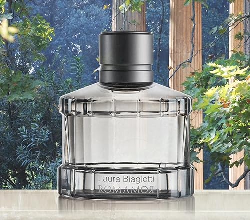Miniatura 6 de Laura Biagiotti Romamor - Colonia para hombres - Fragancia ámbar amaderada - Perfume para hombres con pomelo, pimienta negra, vetiver y jengibre,