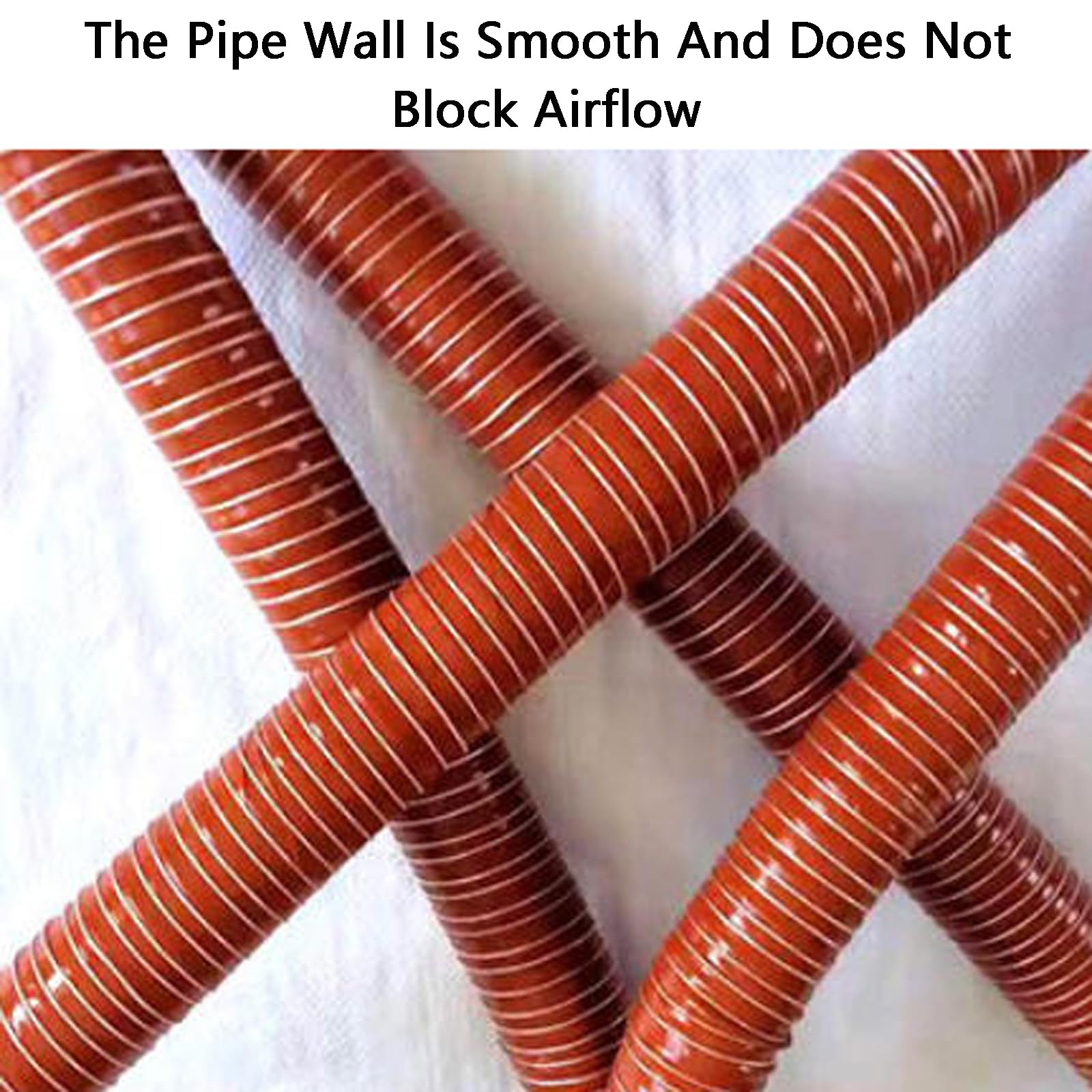 Manguera De ExtraccióN Flexible​,Tubo Flexible De Salida De Aire,Tubo Flexible Campana Extractora,Tubo De VentilacióN Resistente A Altas Temperaturas,Tubo para CanalóN