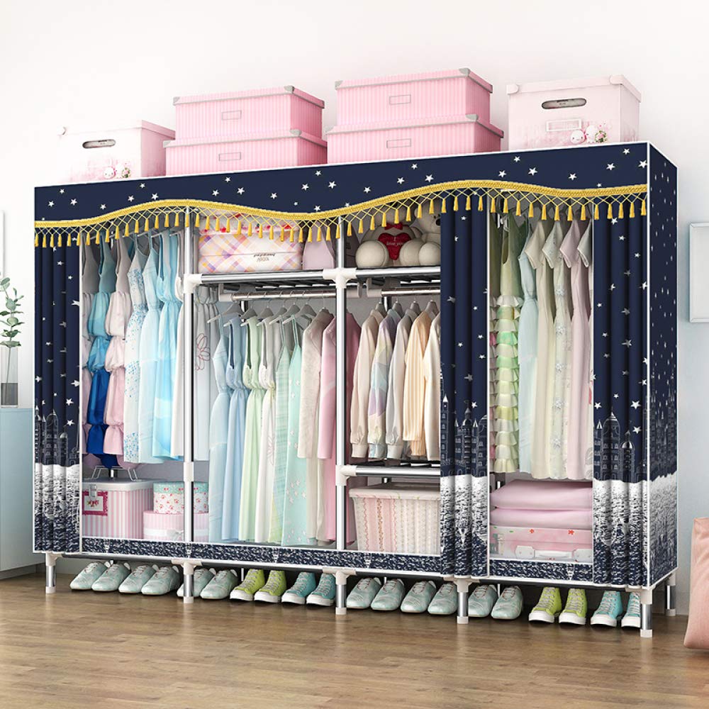 Garde-robe temporaire grand format 230cm placard tissu contre le désordre