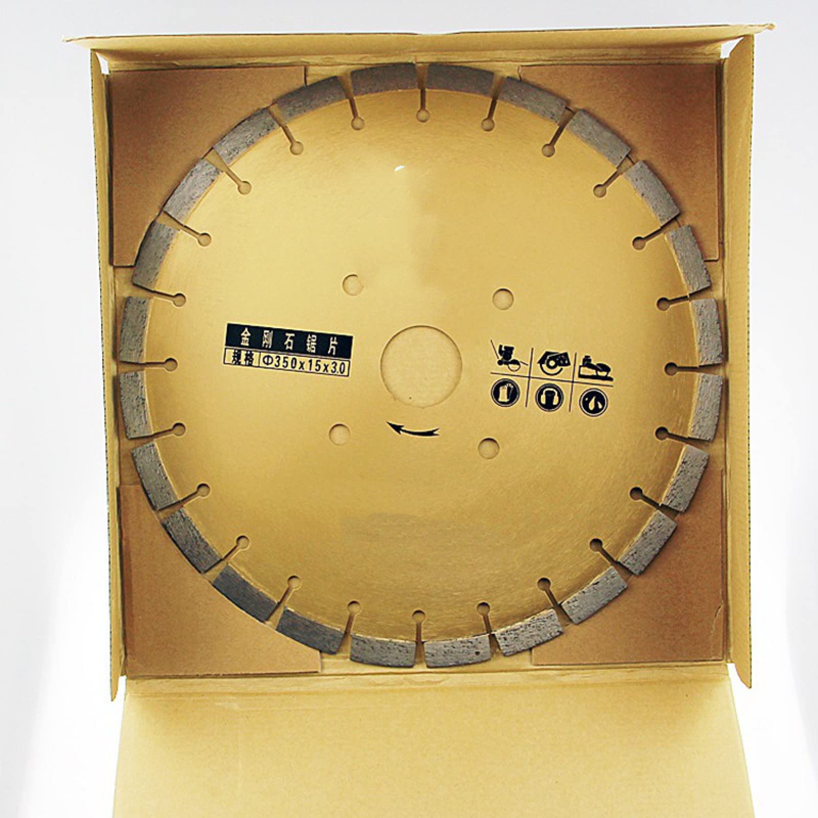 Hojas De Sierra De Diamante Para Corte De Carreteras De Hormigón Con Dientes Afilados De 350mm X 50x3, Herramientas De Corte De Mármol, Disco De Corte De Asfalto MX27