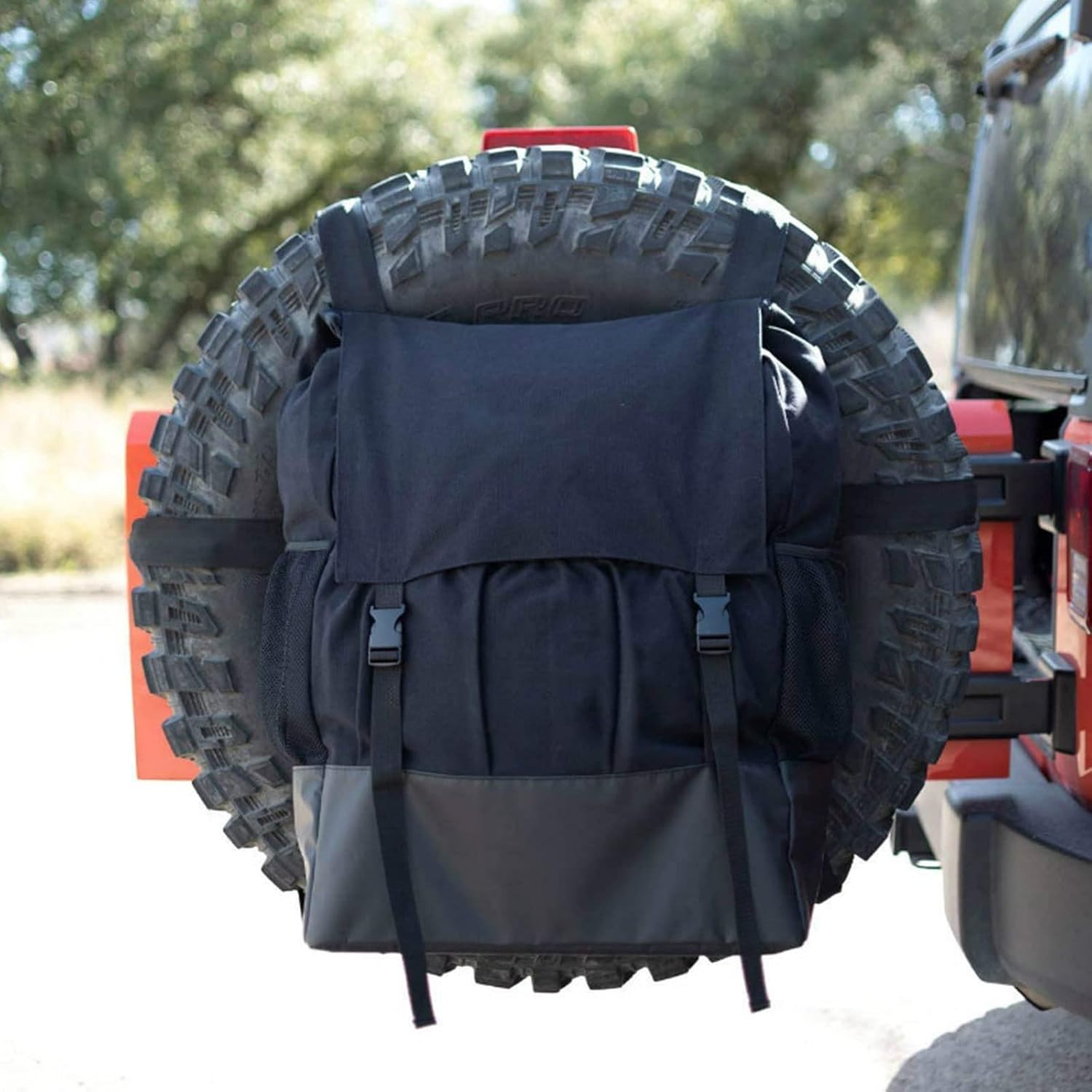 JIAGOA Spare Tire Trash Bag,Offroad Spare tire trasharoo Bags,SUV Trunk Organizer