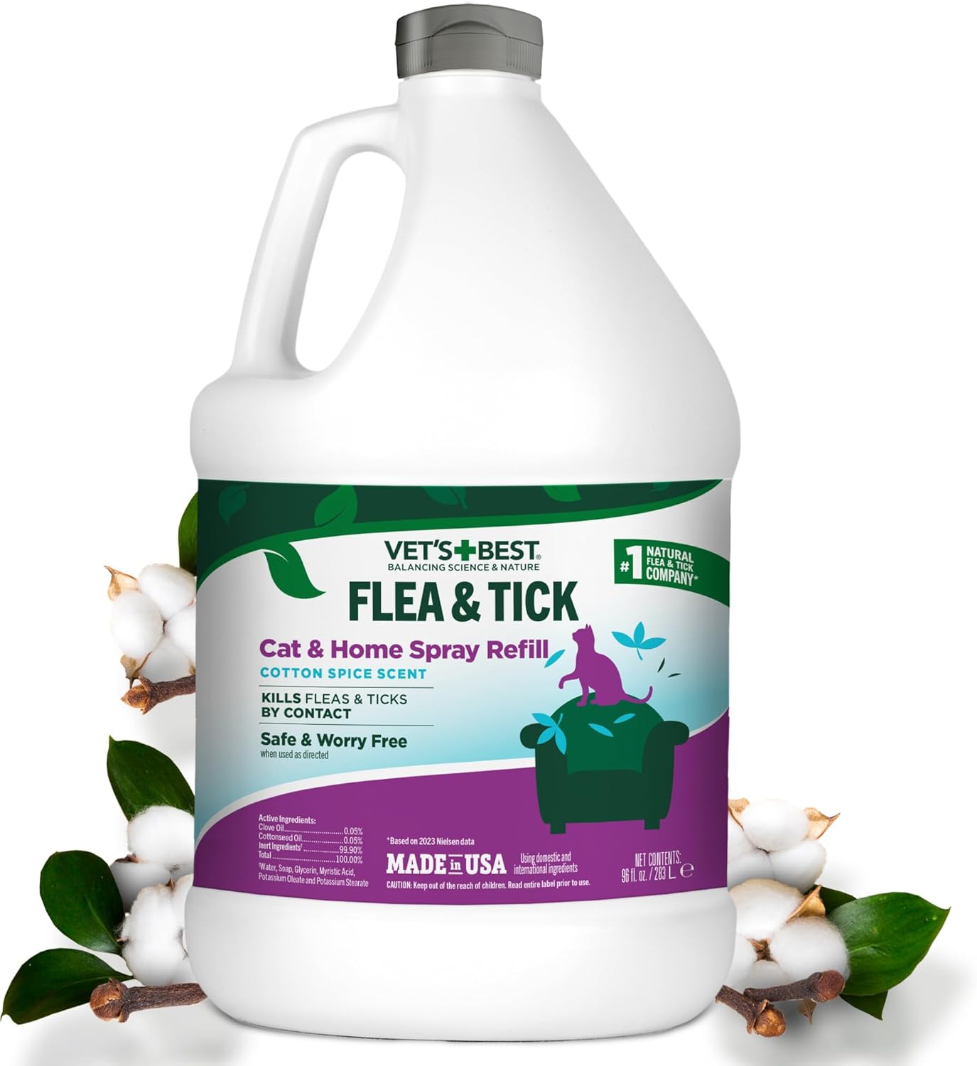 Vet's Best Natural Flea Tick Home Spray for Cats Togo Ubuy