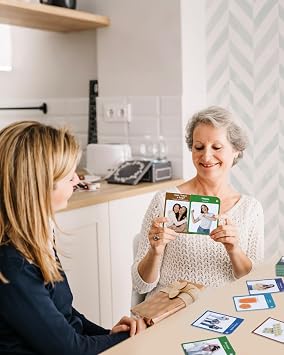 CHEFAN Adult Communication Cards, 98 PCS Flash Cards, Non Verbal Speech Therapy Communication, Daily Life, Needs and Requests, Feelings and Activities, ESL Teaching Materials for Adults