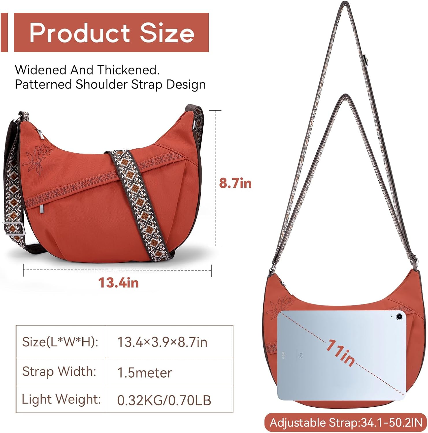 Crossbody Bags for Women Messenger Shoulder Bag Purses for Women with Adjustable Strap for Travel