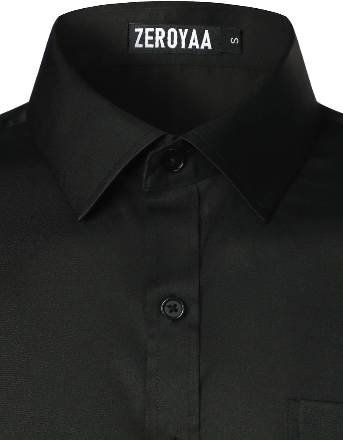 ZEROYAA Men's Urban Stylish Casual Business Slim Fit Long Sleeve Button Up Dress Shirt with Pocket - Image 5