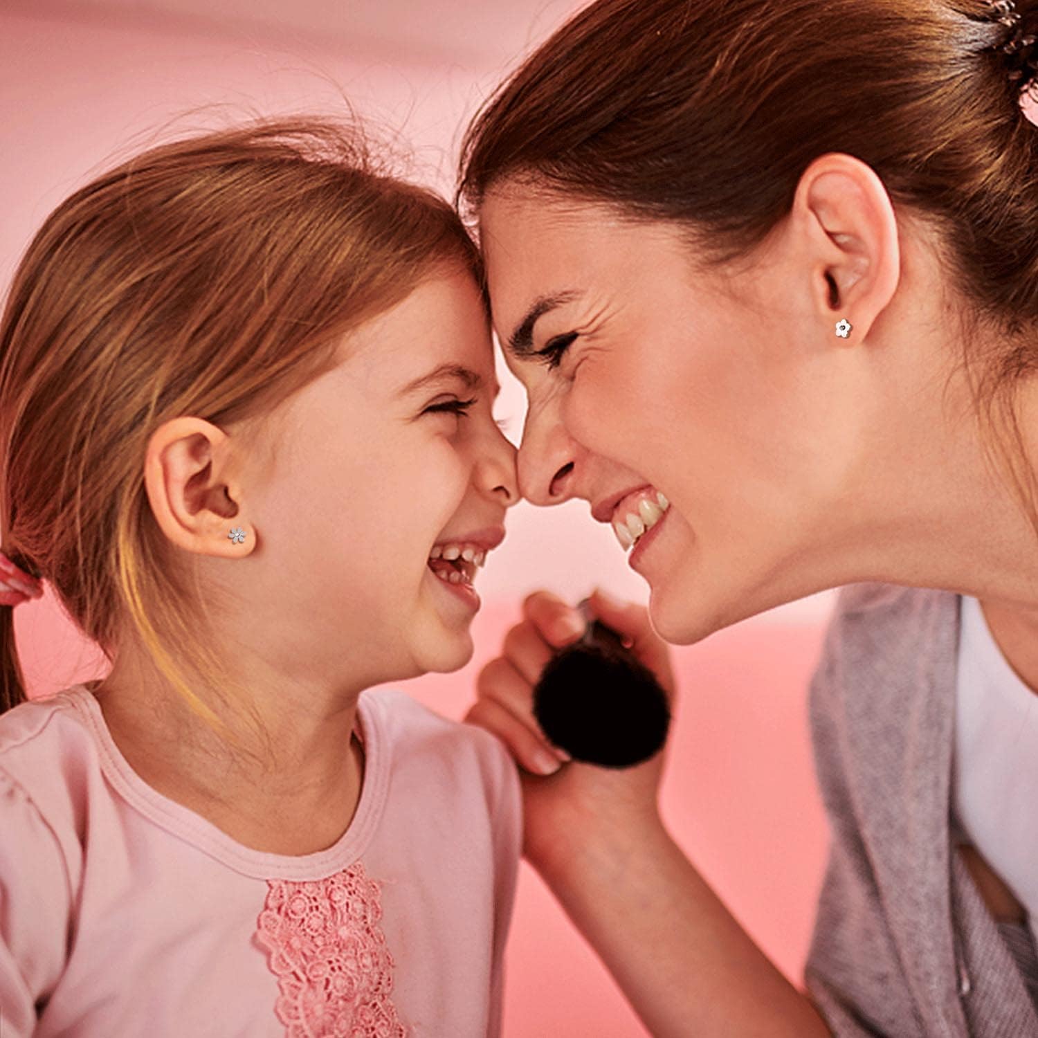 Jstyle Hypoallergenic Earrings for Girls Women Surgical Stainless Steel Earrings for Sensitive Ears Screw Back Earrings Set Cute Girls Todder Earrings Kids Earrings Jewelry for Teen Girls - Image 7