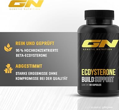 GN Laboratories Ecdysterone (60 Capsules) - Ecdysterone Capsules High Dose - 270 mg Beta Ecdysterone - Made in Germany - Dietary Supplement for Muscle Building