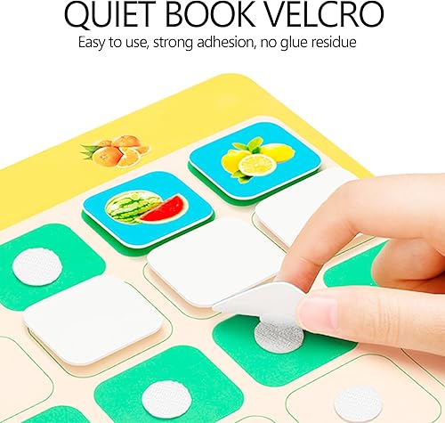 Miniatura 4 de 1000 puntos autoadhesivos de nailon de 0.394 pulgadas (500 pares), puntos circulares pequeños para el hogar, el aula, la oficina (blanco)