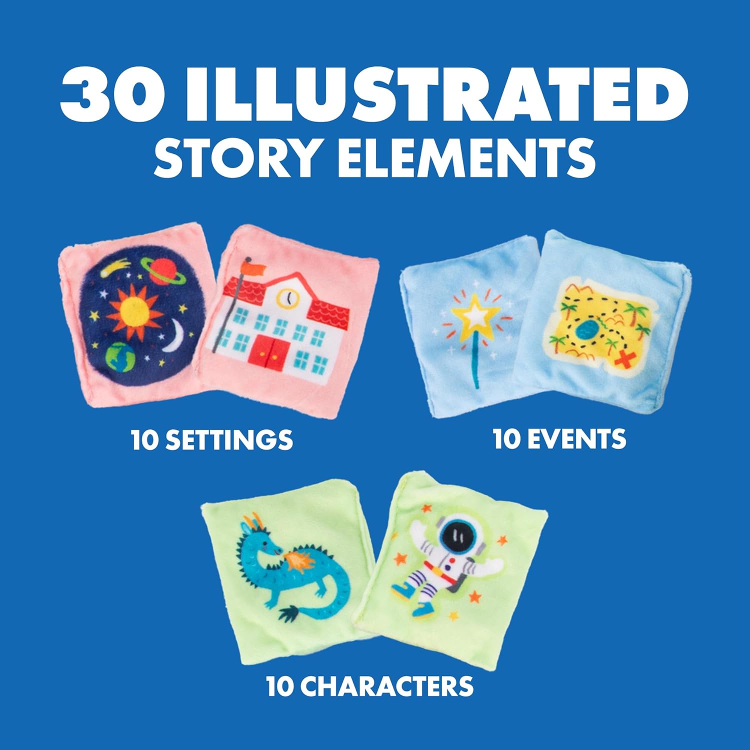 Educational Insights Storytelling Bean Bags - Creative Storytelling Games, Hands-On Conversation Starters and Story Telling Toys for Kids, Build Social Skills and Imagination, Teacher Must Haves