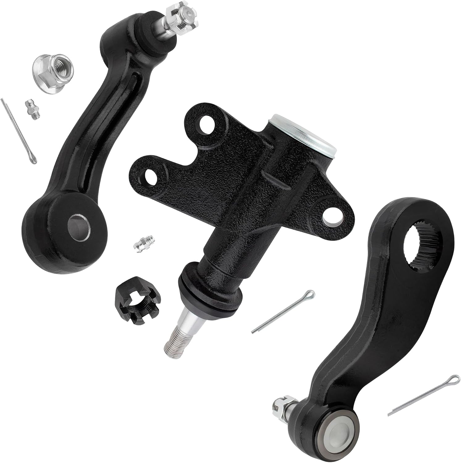 K6447 K6335 K6532 Front Idler Arm Pitman Arm Idler Bracket Assembly for Chevrolet GMC C1500 Suburban K1500 K2500 1993-1999 C2500 C3500 K3500 1993-2000 Tahoe Yukon 1995-2000, Pack of 3