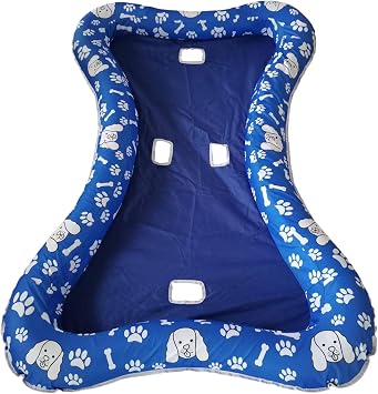 Dog Float, Inflatable Ride-Ons Toys For Pets, Pool Float For Dogs, Water Mat With Inflatable Design For Swimming Lake Beach Bath Tub Outdoor Activity Animal Fun Backyard Outside Areas