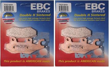 EBC Double-H Sintered Metal Brake Pads FA214HH 2 Packs - Enough 2 Rotors