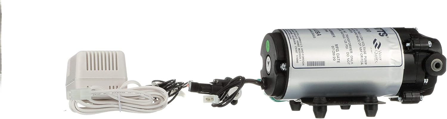 Watts Premier WP560043 Water Filtration Booster Pump Kit for Reverse Osmosis System, Black, 10 inch