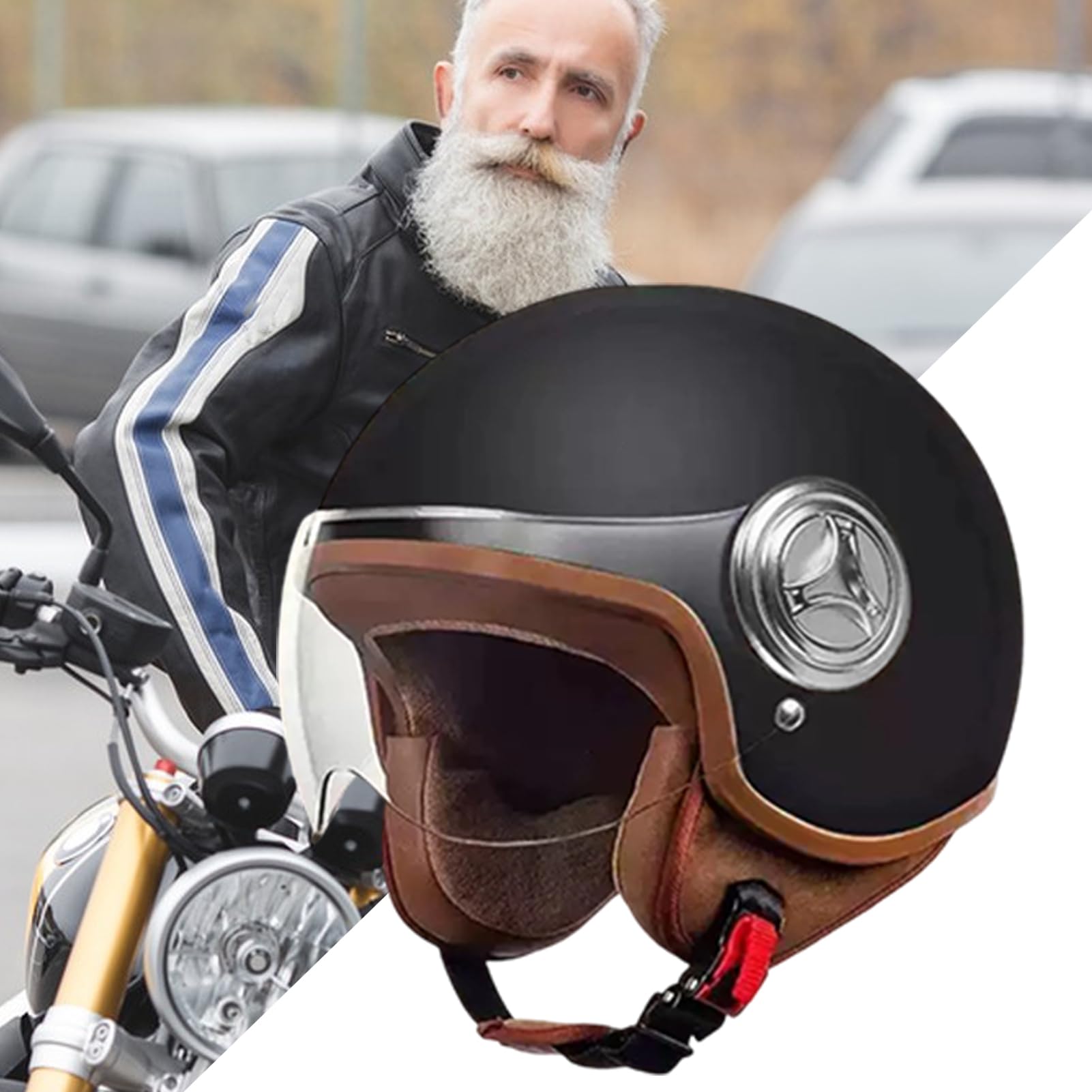 Kask rowerowy dla dorosłych – otwarta twarz kask półskorupowy – wyposażenie ochronne do jazdy na deskorolce, do jazdy na rowerze szosowym, górskim