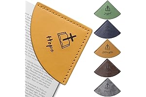 6 Pcs Leather Bookmarks, Bookmarks for Bible, Page Corner Bookmarks, Inspirational Bookmarks,...