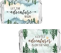 Vista 1 de Little Adventurer Baby Shower Mini Chocolate Candy Bar Wrapper Etiquetas – Wilderness Adventure Awaits – 45