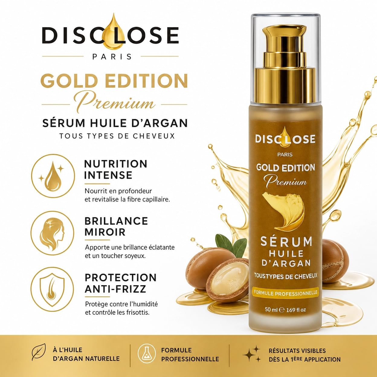 OLEJ do włosów - ARGAN SERUM - PROFESJONALNA FORMULA - 50 ml